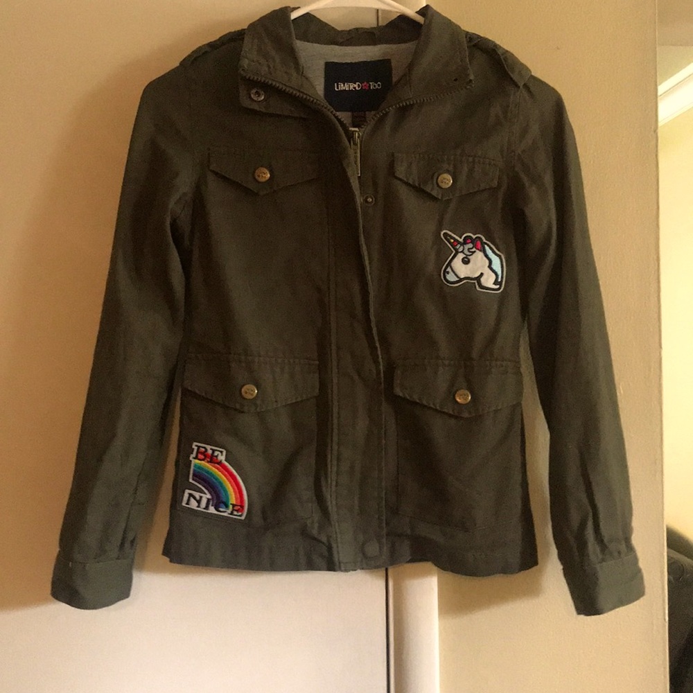 Girls Army Green Jacket